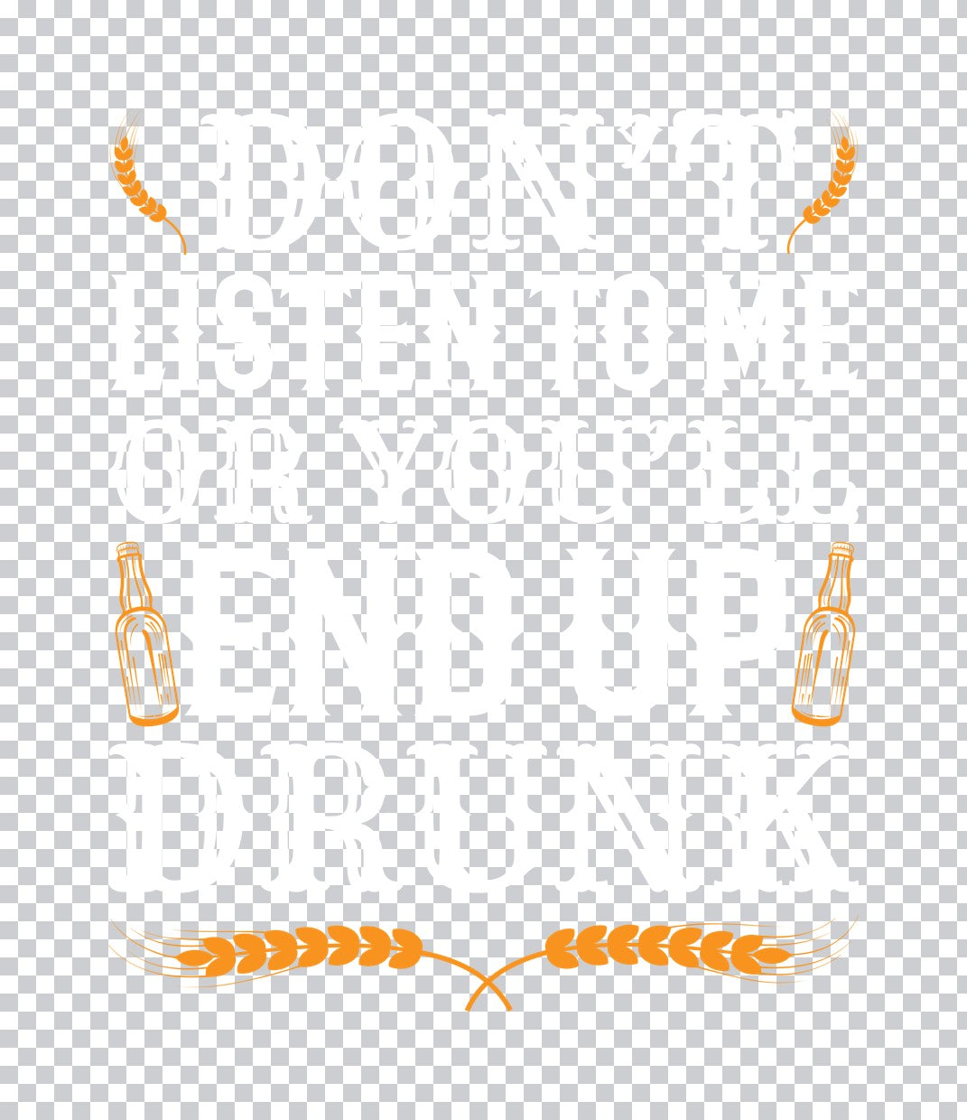 Beer And Barley Graphic DTF Transfer