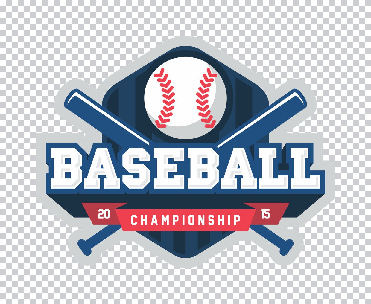 Baseball Championship 2015 Emblem DTF Transfer