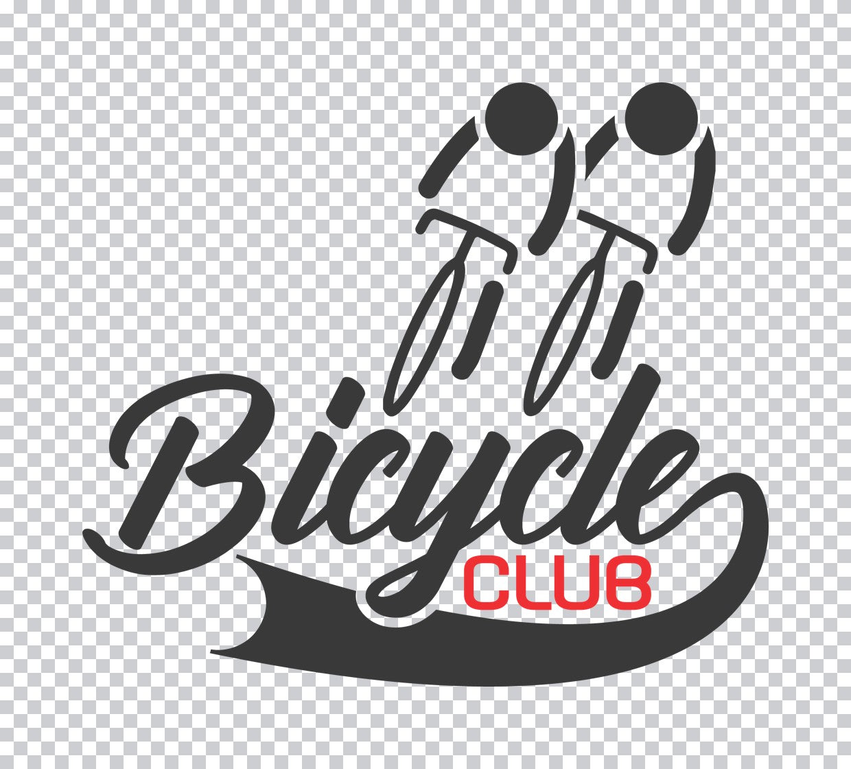 Bicycle Club Cyclist Graphic DTF Transfer