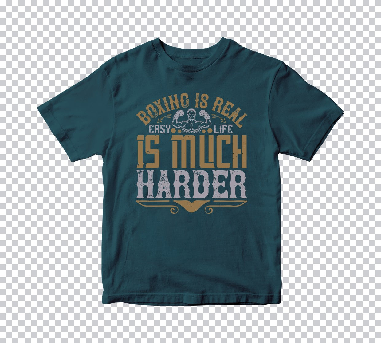 Boxing Is Real Life Is Harder DTF Transfer