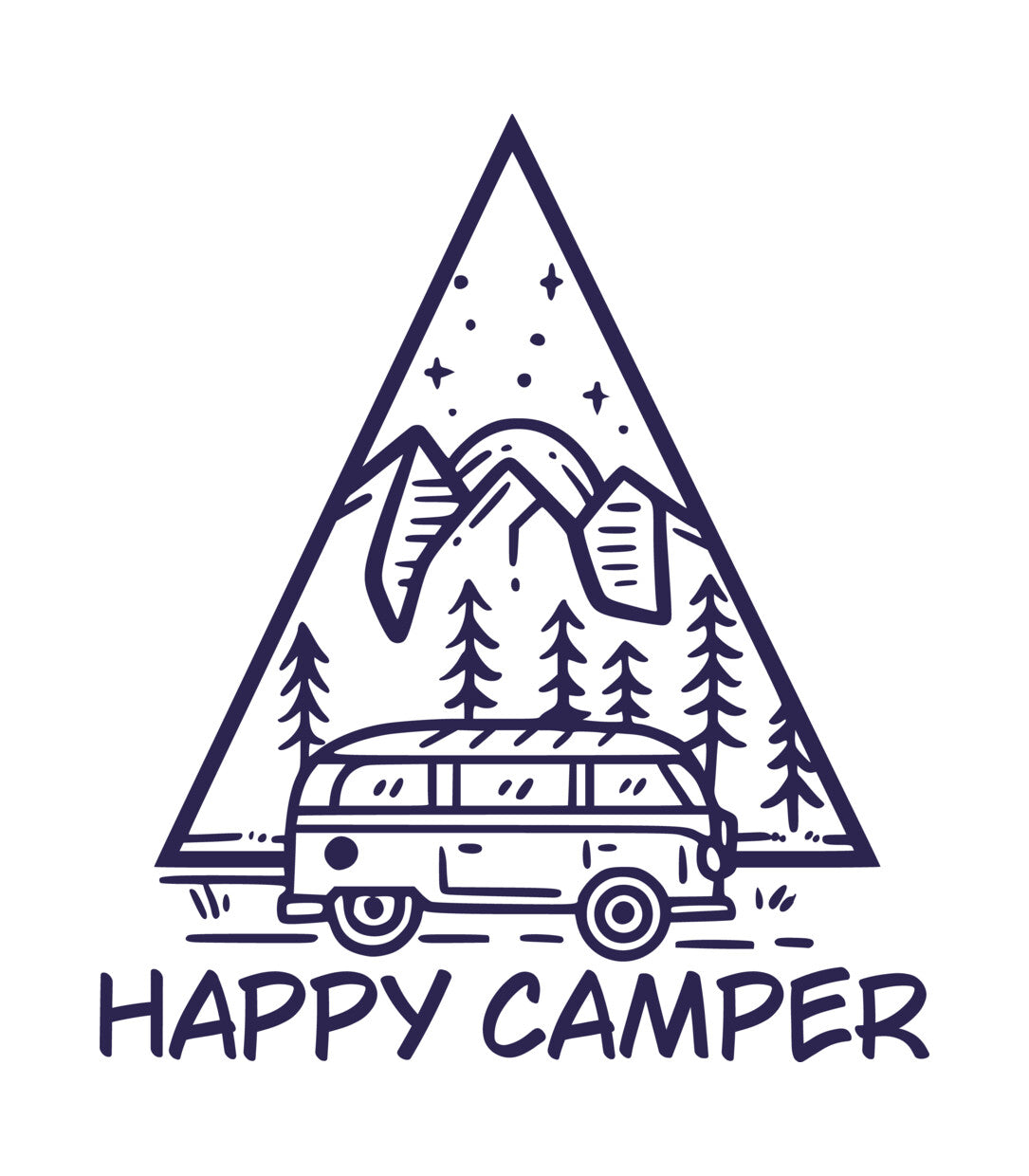 Happy Camper Van DTF Transfer