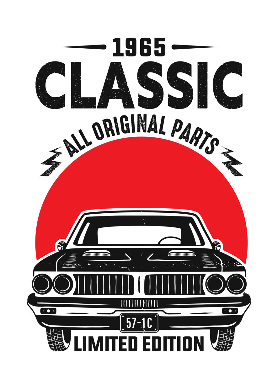 1965 Classic Car Limited Edition DTF Transfer