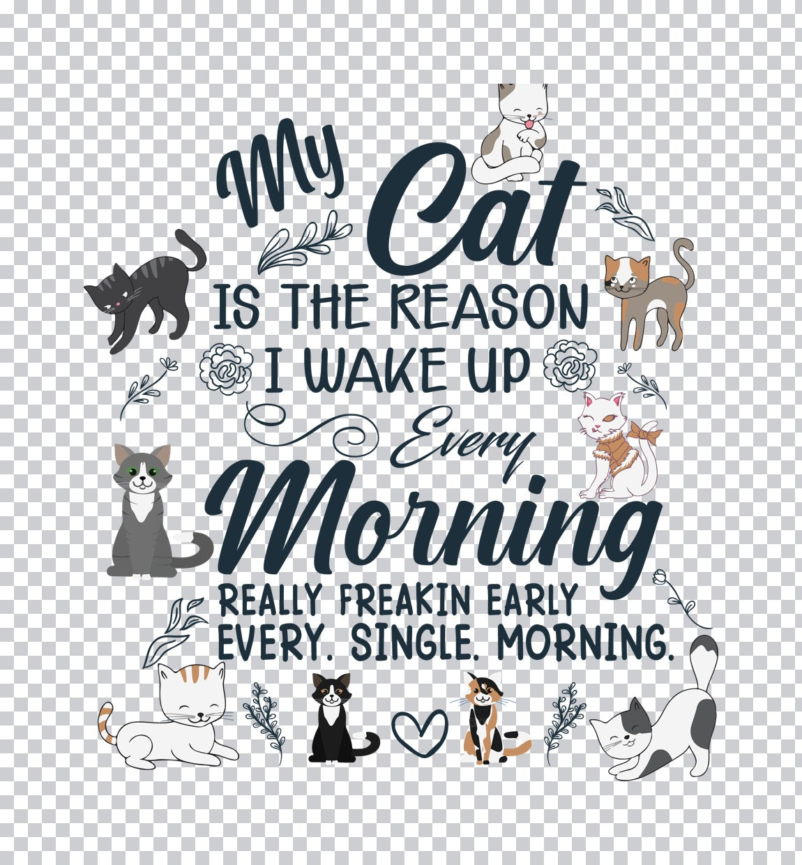Yes I Really Do Need All These Cats DTF Transfer