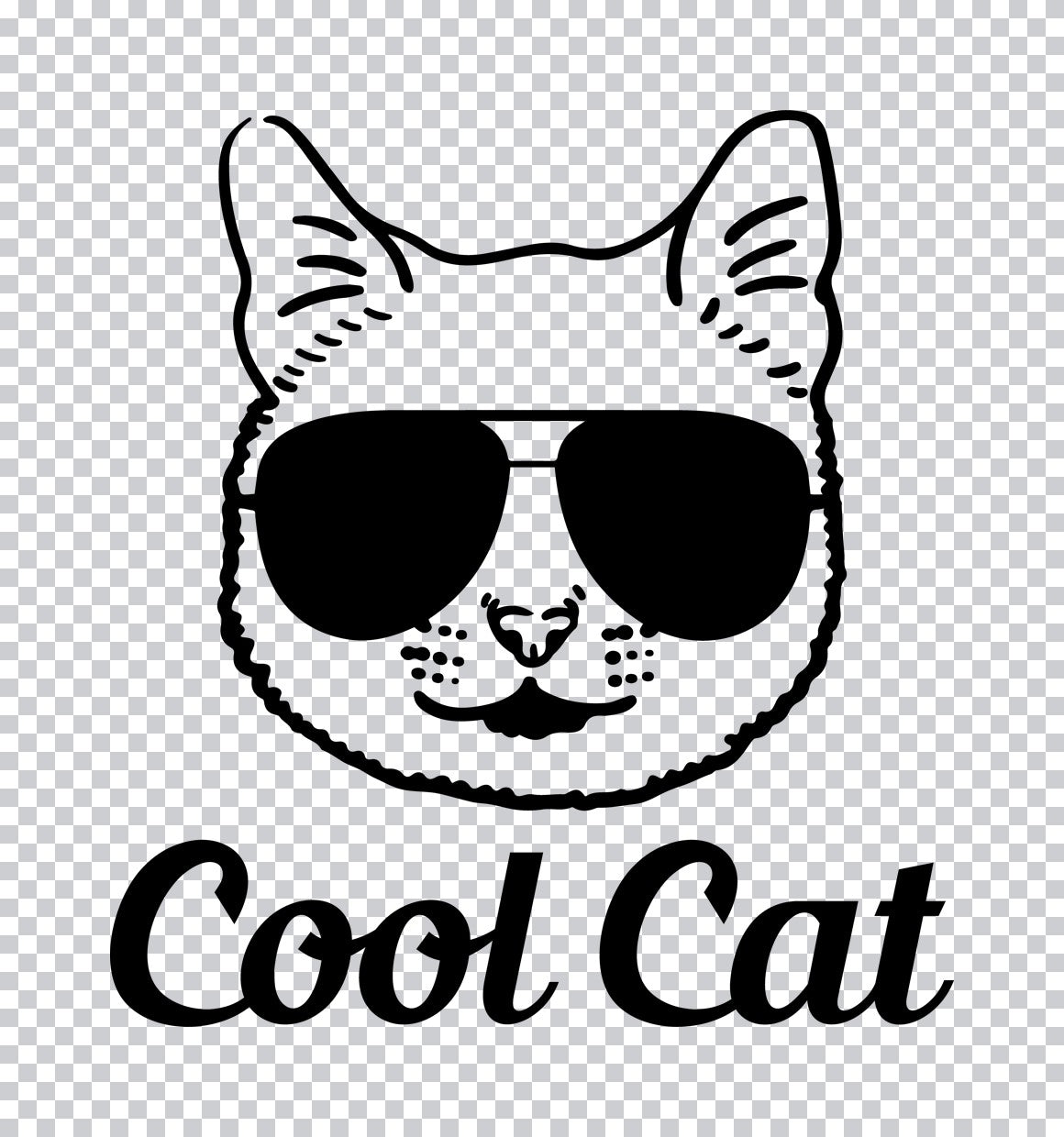 Cool Cat with Sunglasses DTF Transfer