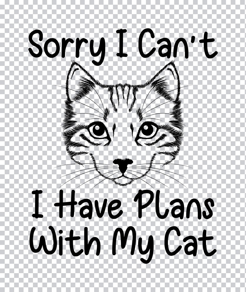 I Came I Purred I Conquered Sphynx Cat DTF Transfer