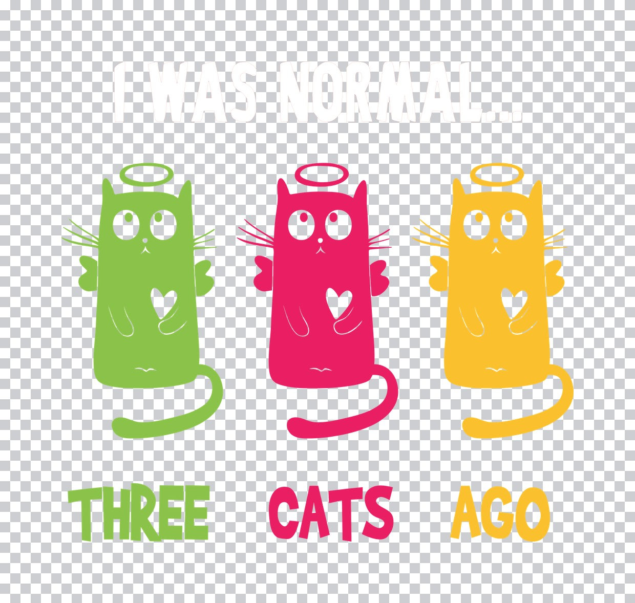 Meow Cat Portrait Red Box DTF Transfer