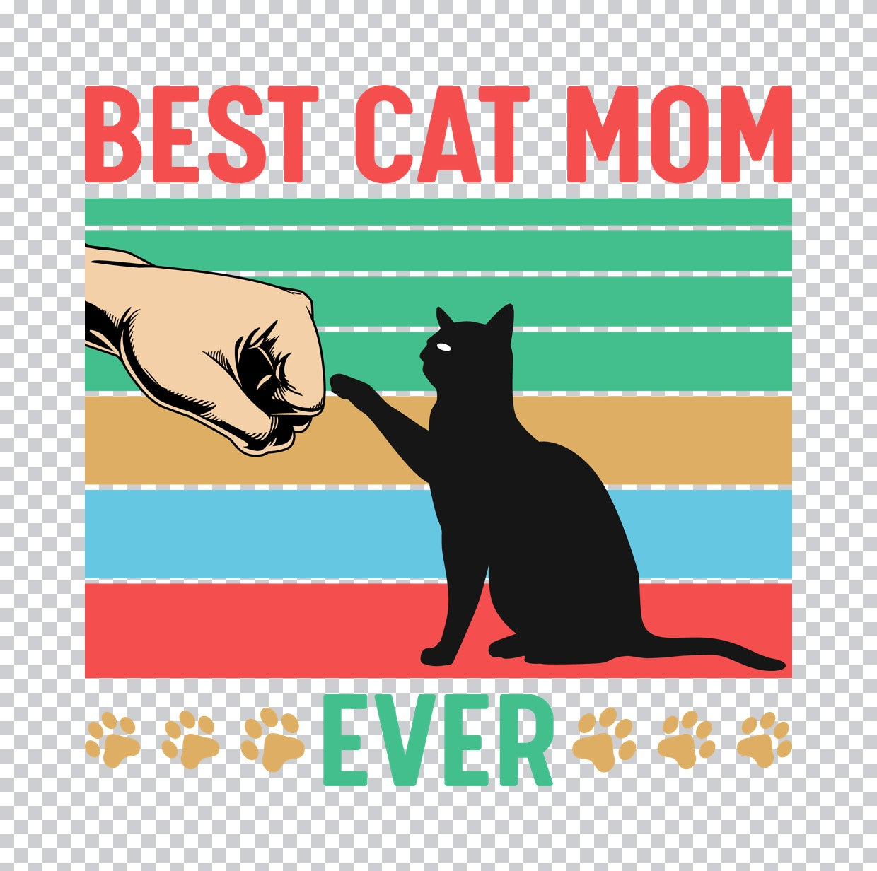 Nope Not Today Beach Cat DTF Transfer