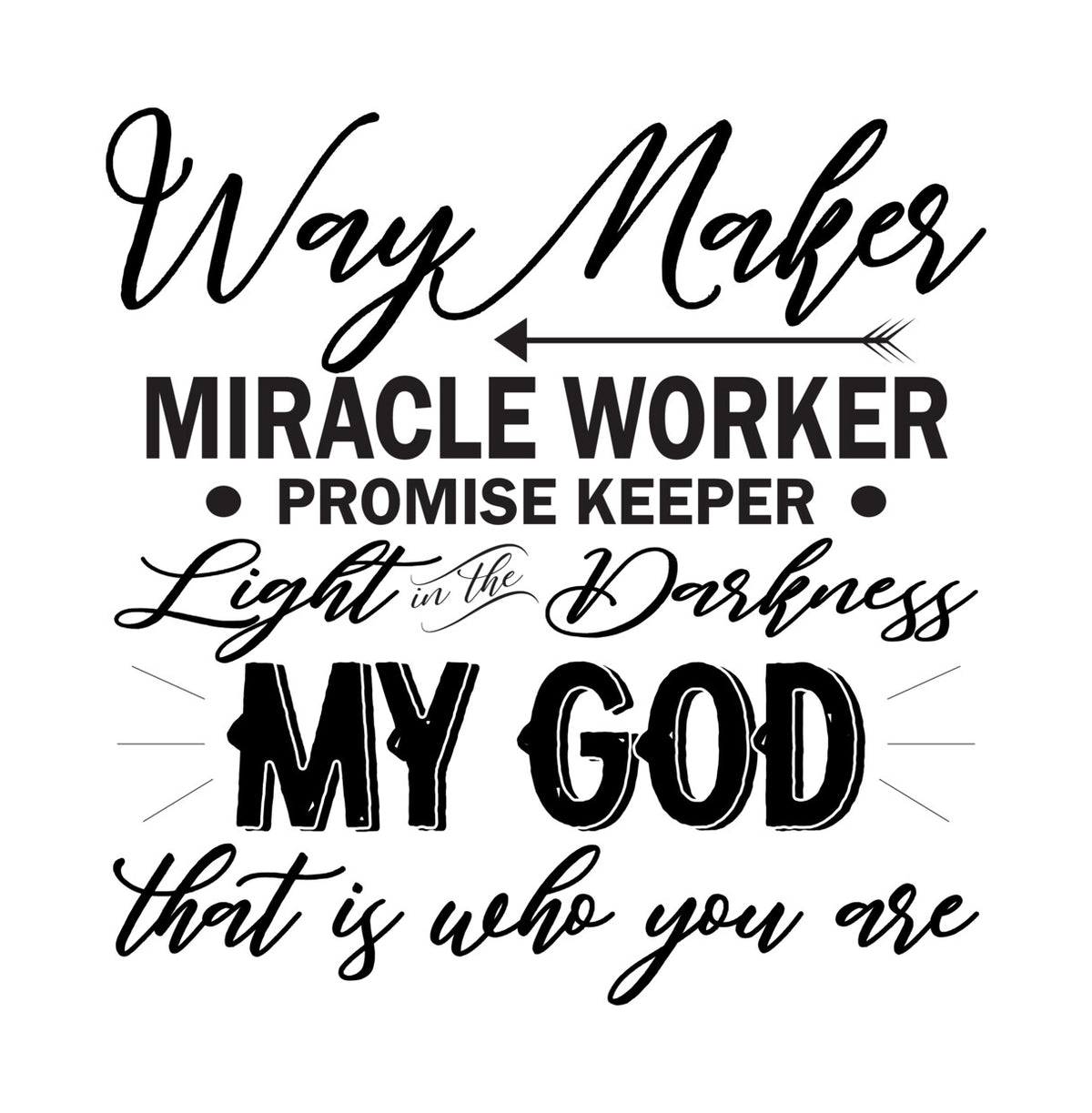 Psalm 27 Be Strong DTF Transfer