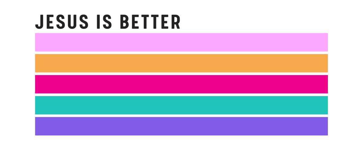Jesus Is Better Retro Stripe DTF Transfer