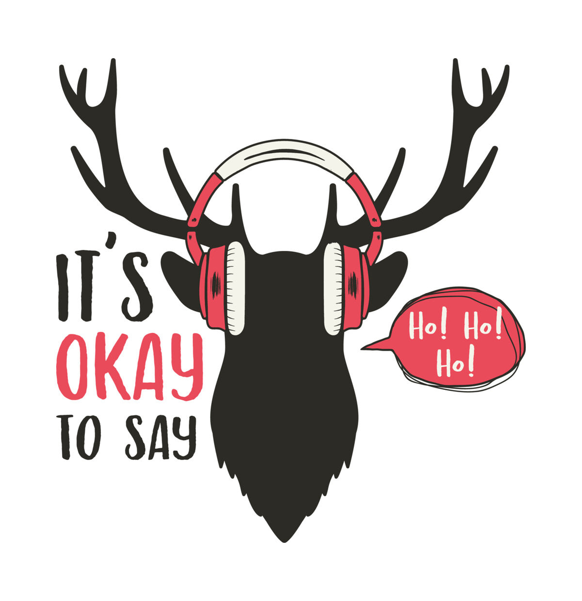 Music Loving Deer DTF Transfer