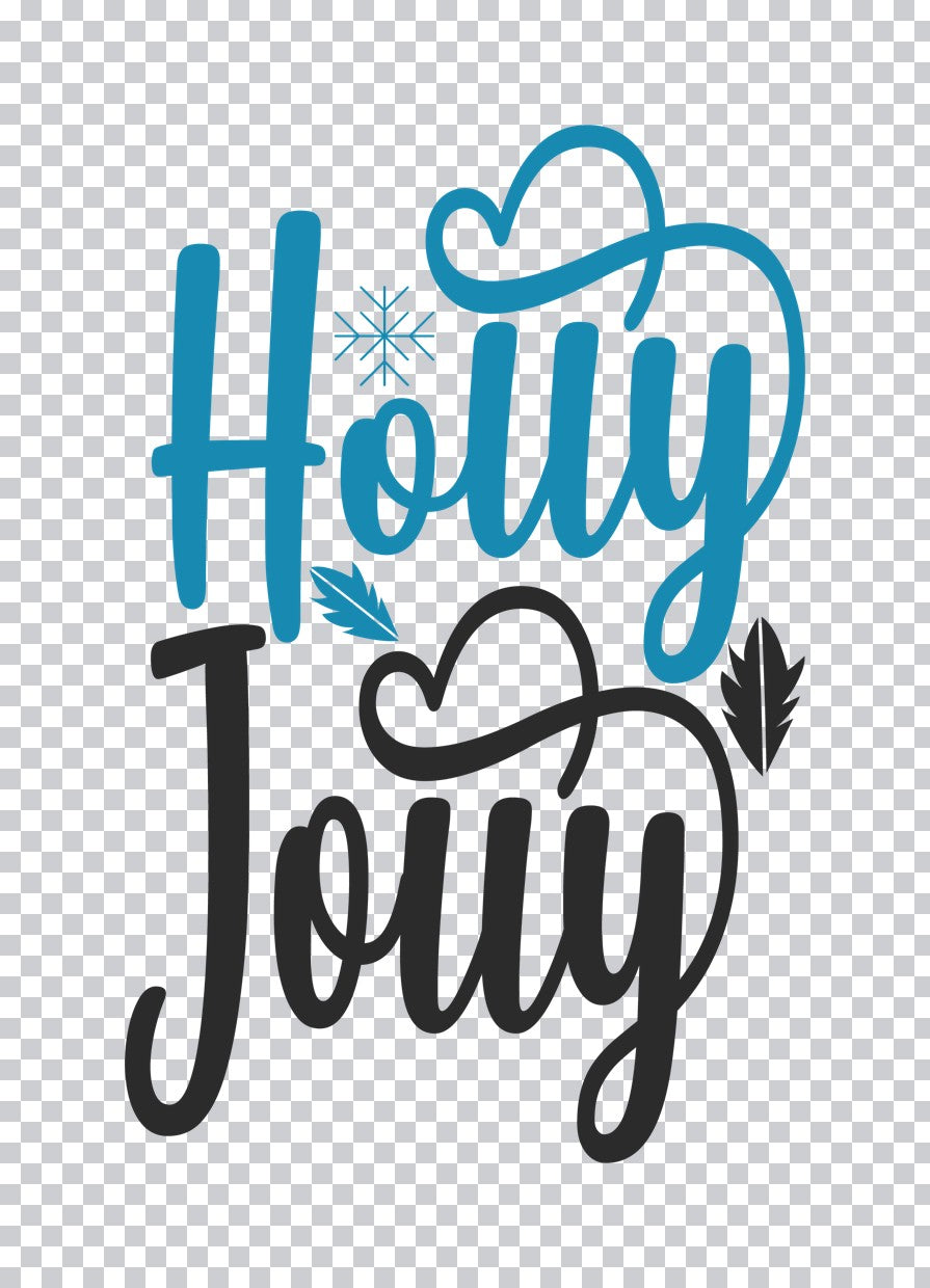 Holly Jolly Christmas DTF Transfer