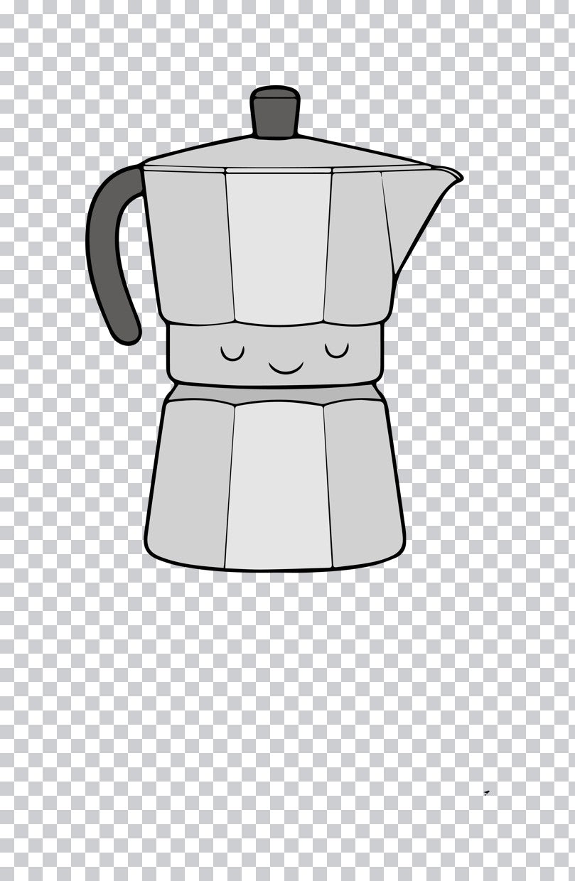 Cute Moka Pot Coffee DTF Transfer