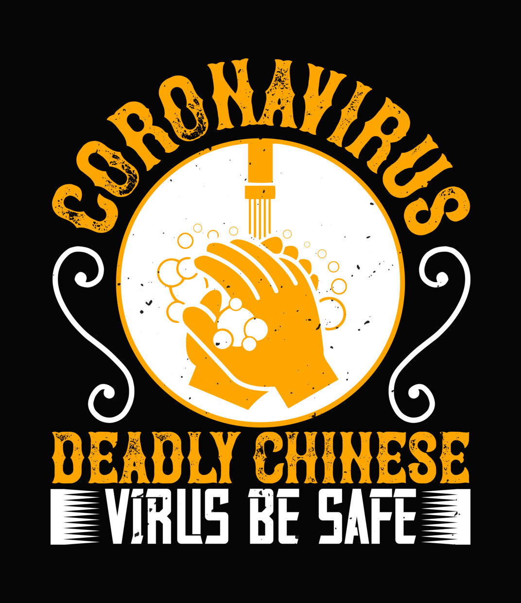 Coronavirus Hand Washing Safety DTF Transfer