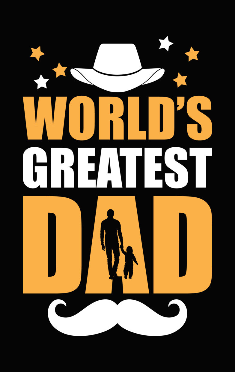 World's Best Dad Silhouette DTF Transfer