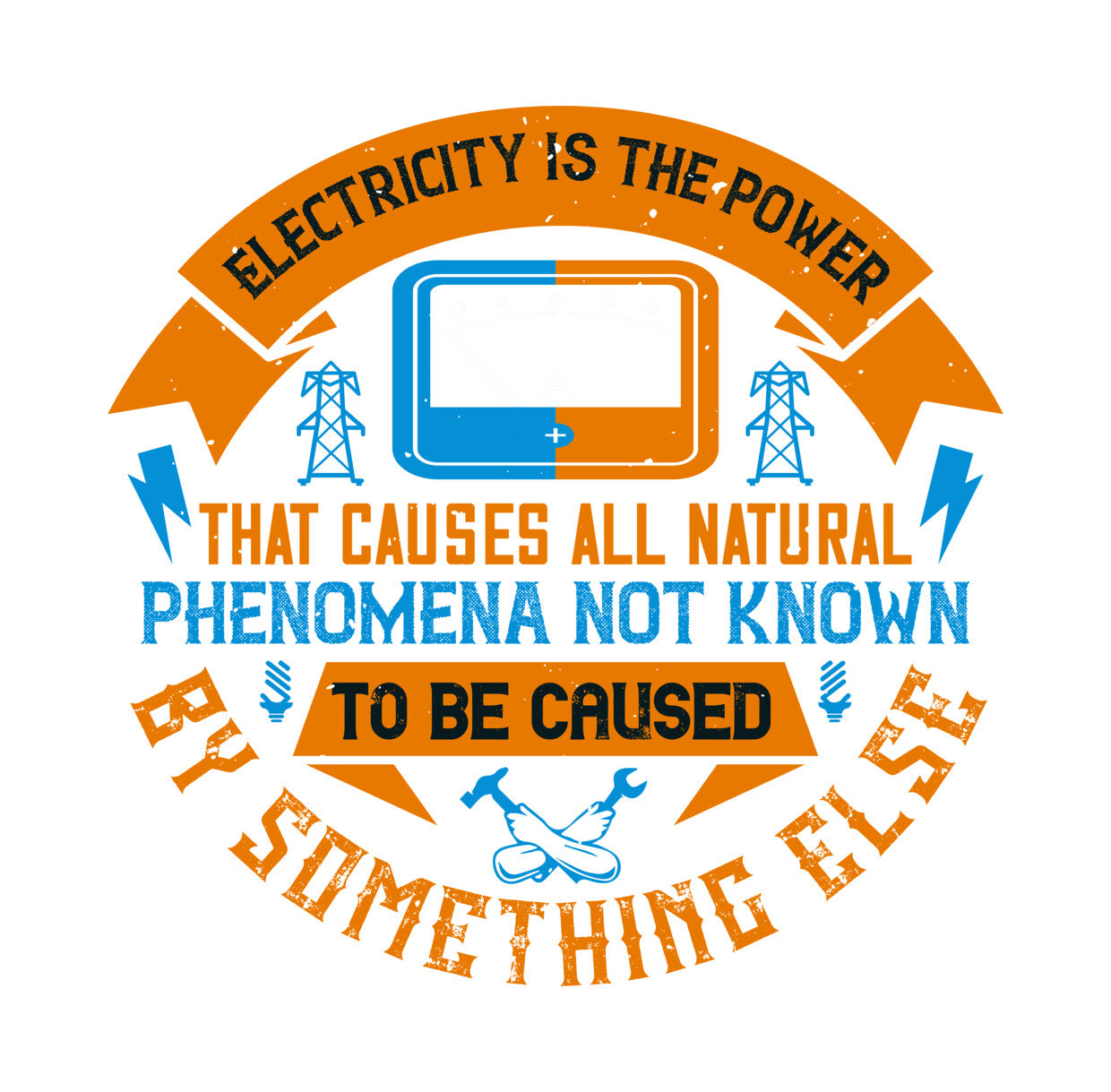 Electricity Is the Power DTF Transfer