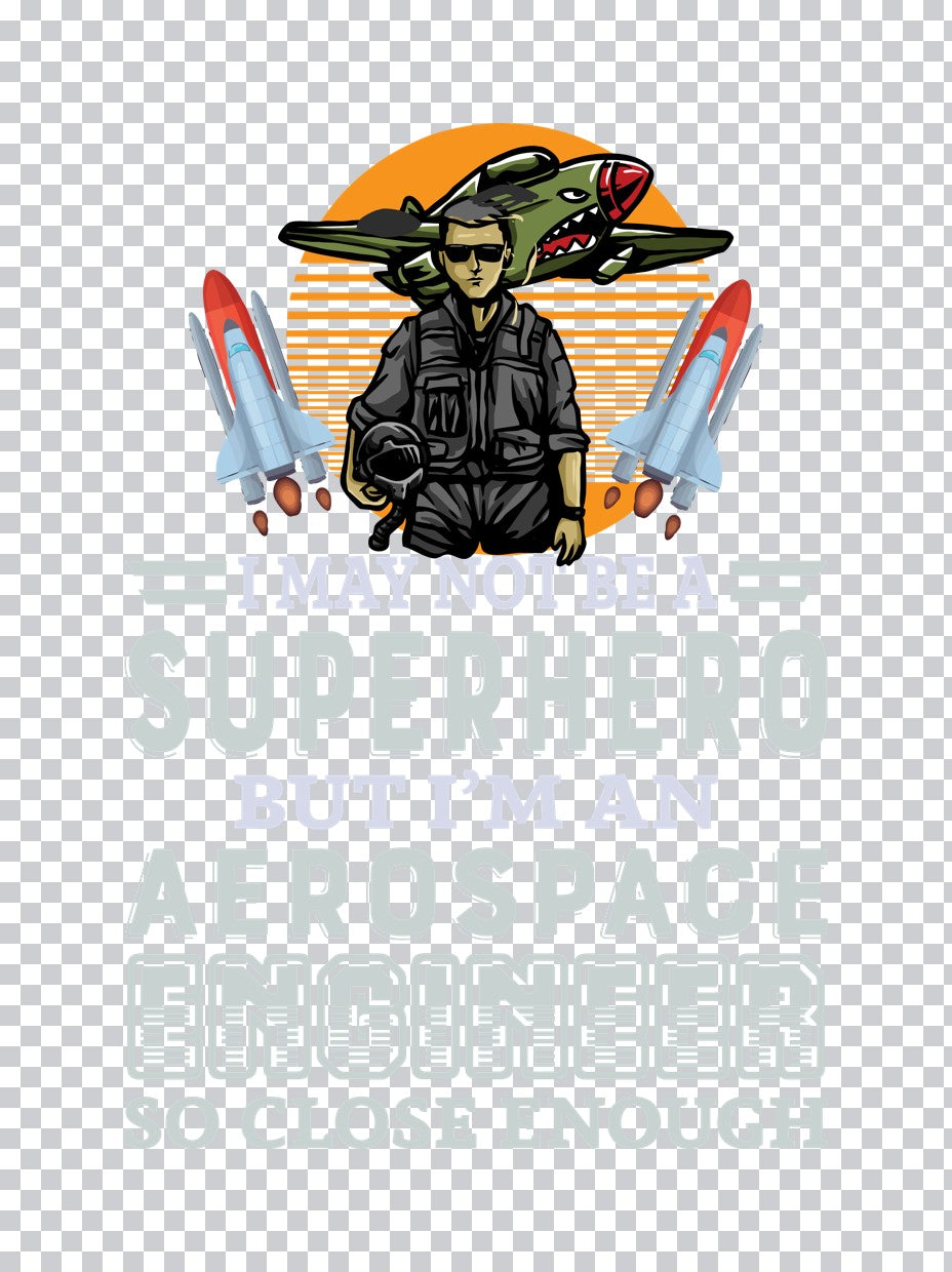 Aerospace Engineer Superhero DTF Transfer