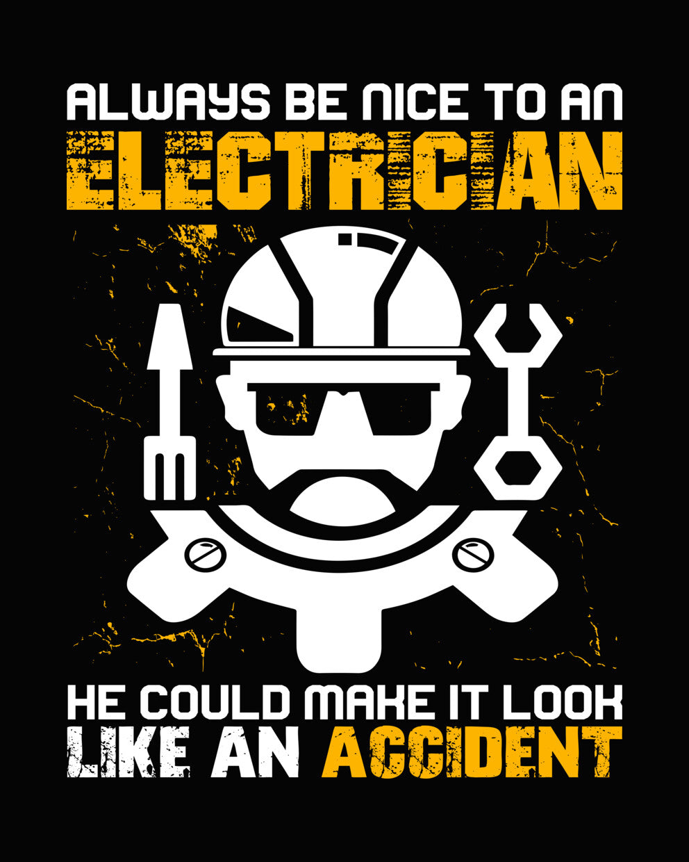 Electrician Accident Funny Quote DTF Transfer