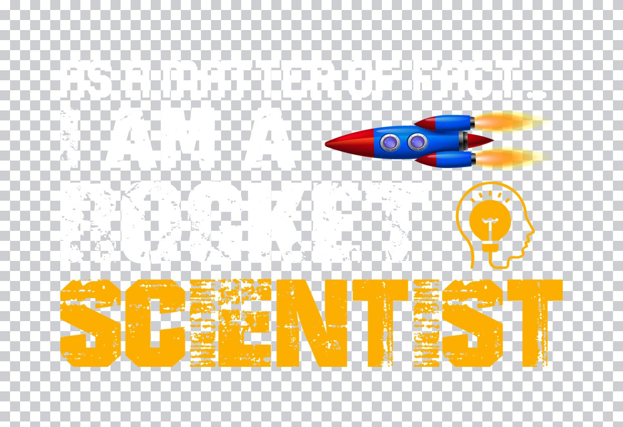 Scientist Rocket Idea DTF Transfer