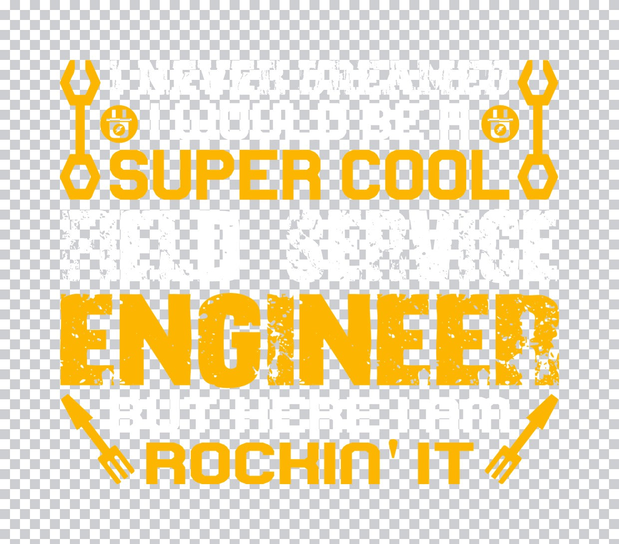 Super Cool Engineer Rockin' It DTF Transfer