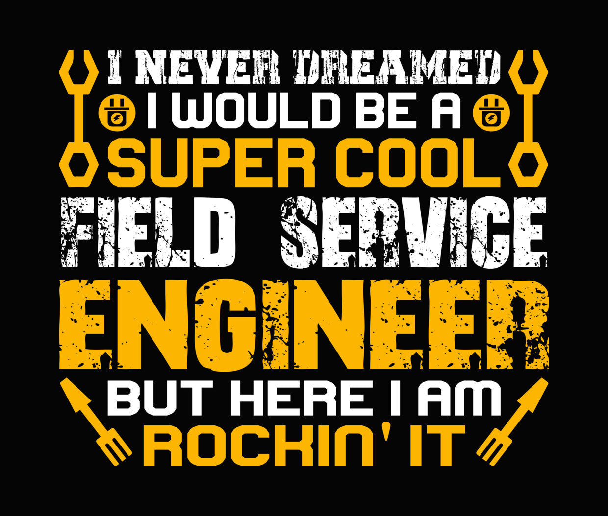 Super Cool Engineer Rockin' It DTF Transfer