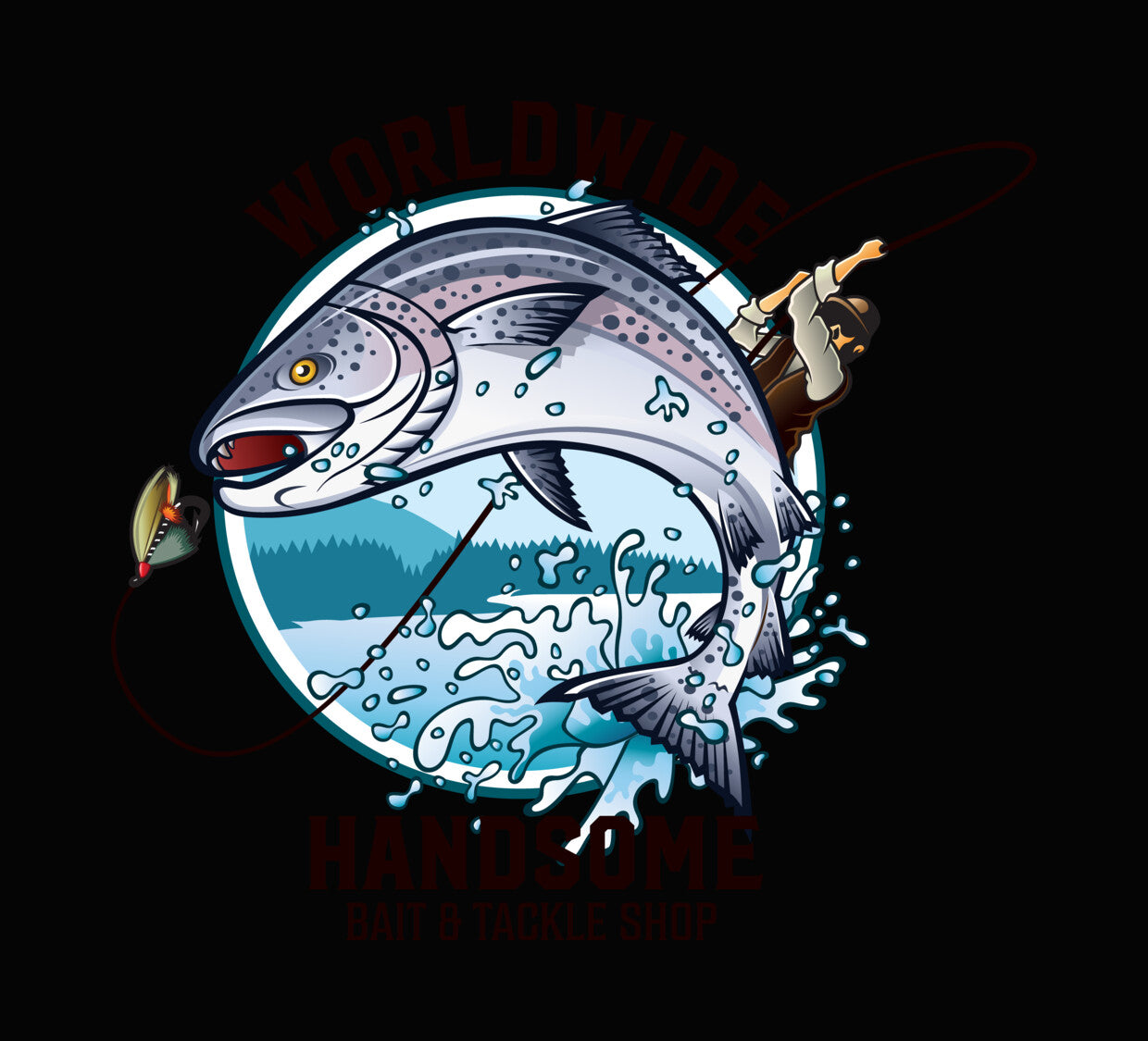 Worldwide Handsome Bait and Tackle DTF Transfer