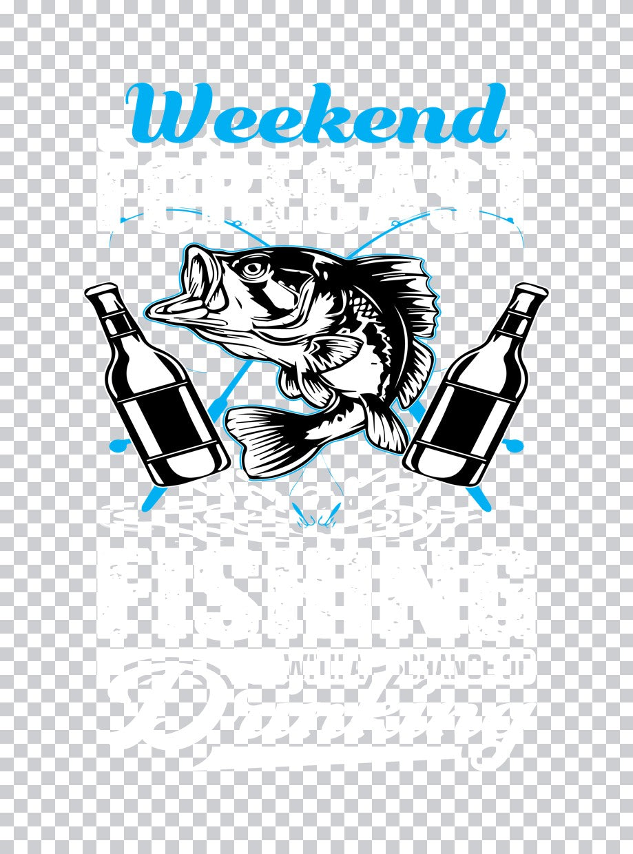 Weekend Fishing and Beer DTF Transfer