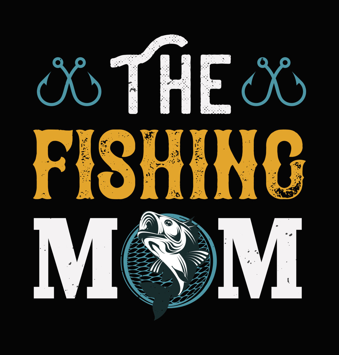 The Fishing Mom DTF Transfer