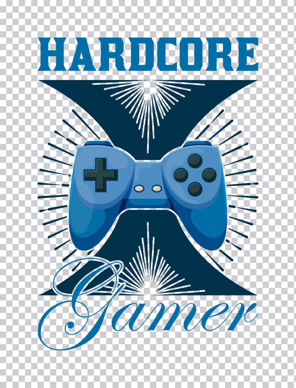 Hardcore Gamer Controller DTF Transfer