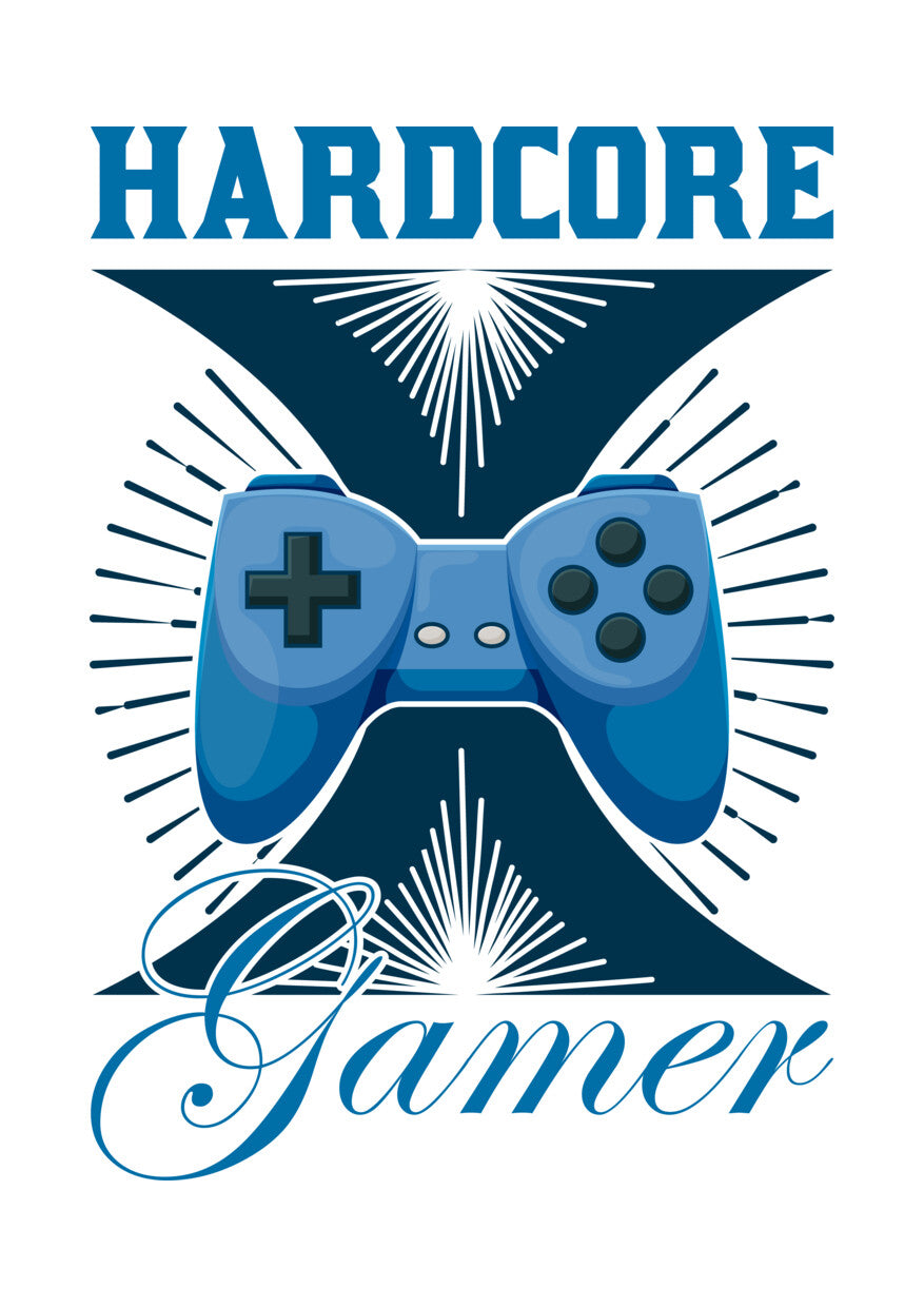 Hardcore Gamer Controller DTF Transfer