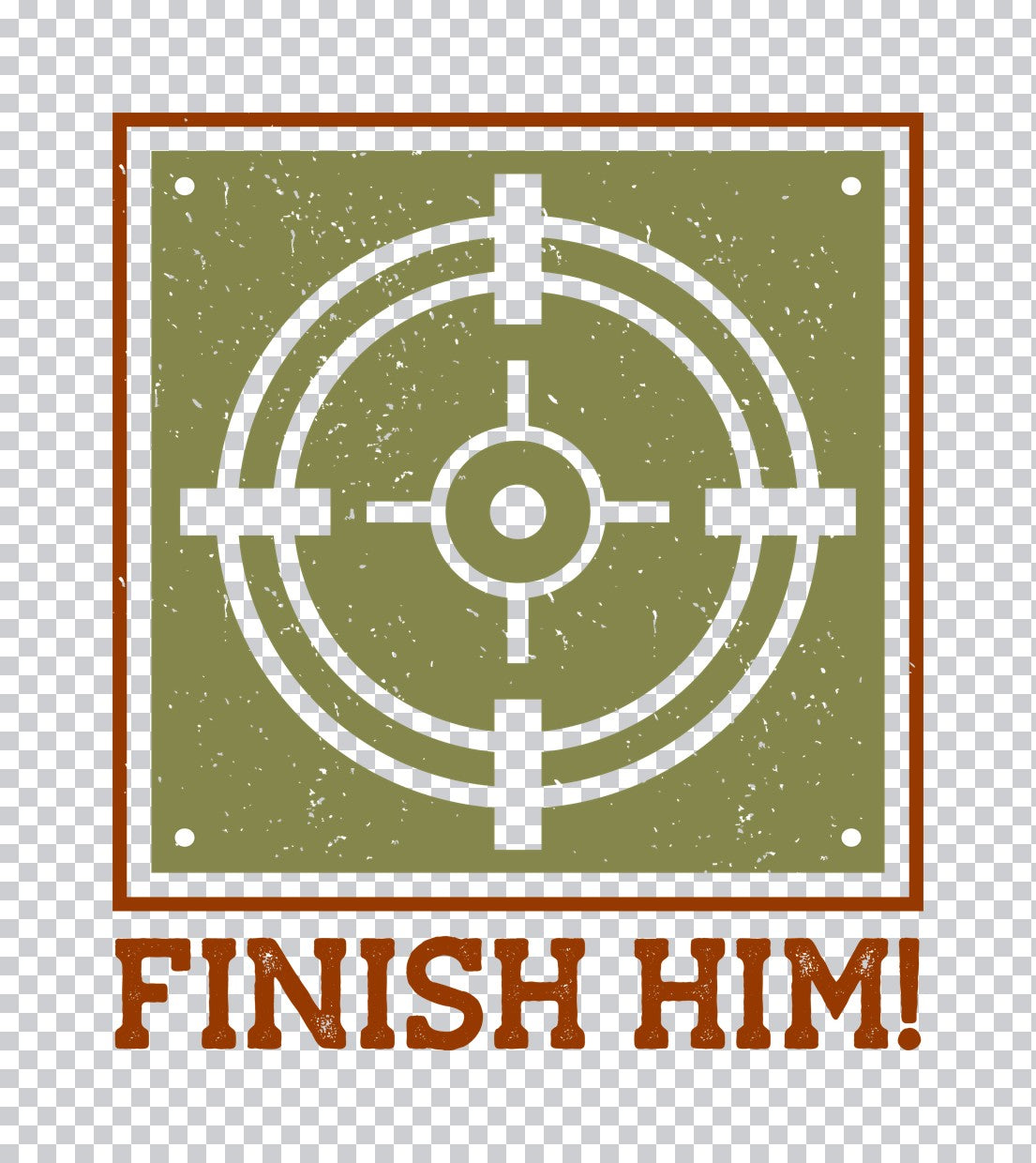 Finish Him Target DTF Transfer