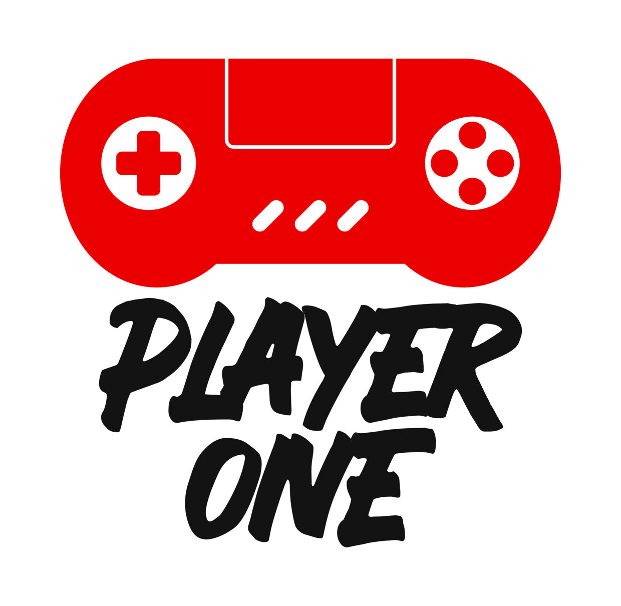 Player One Red Controller DTF Transfer