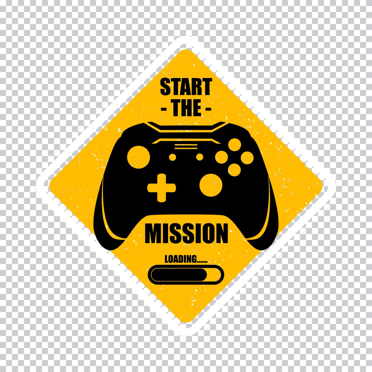Start The Mission Gaming Controller DTF Transfer