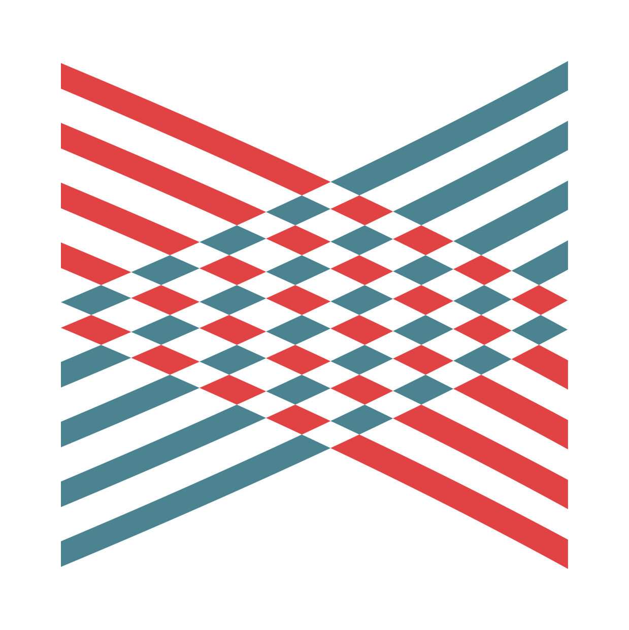 Interlocking Diamond Stripe Pattern DTF Transfer