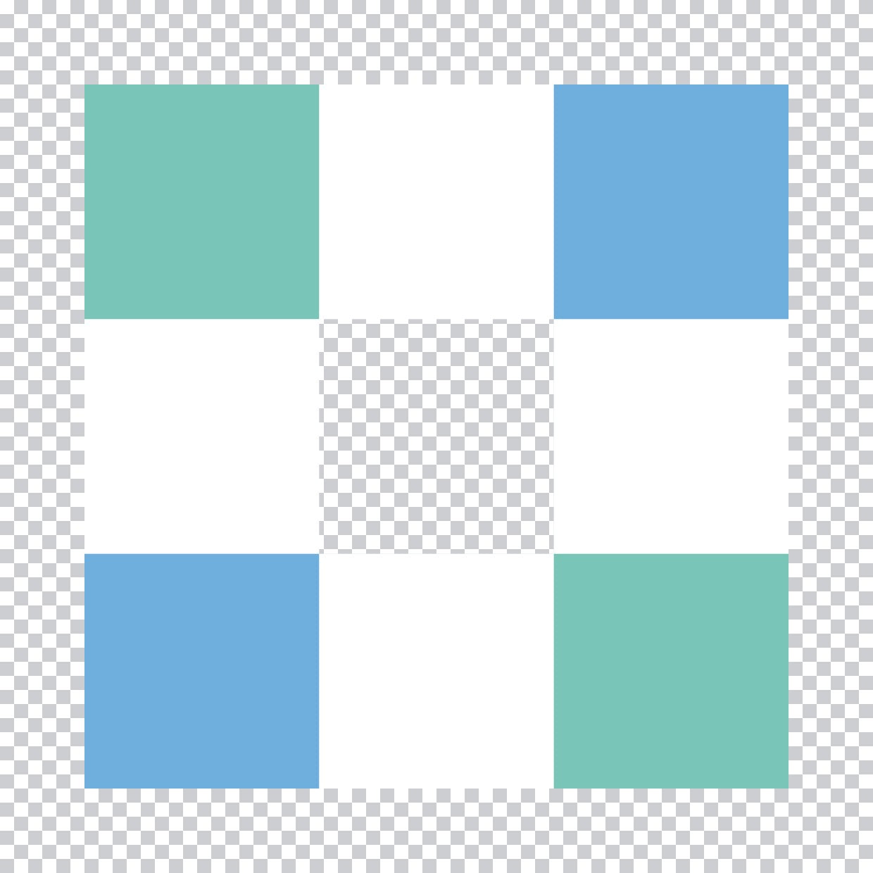 Modern Geometric Square Grid DTF Transfer