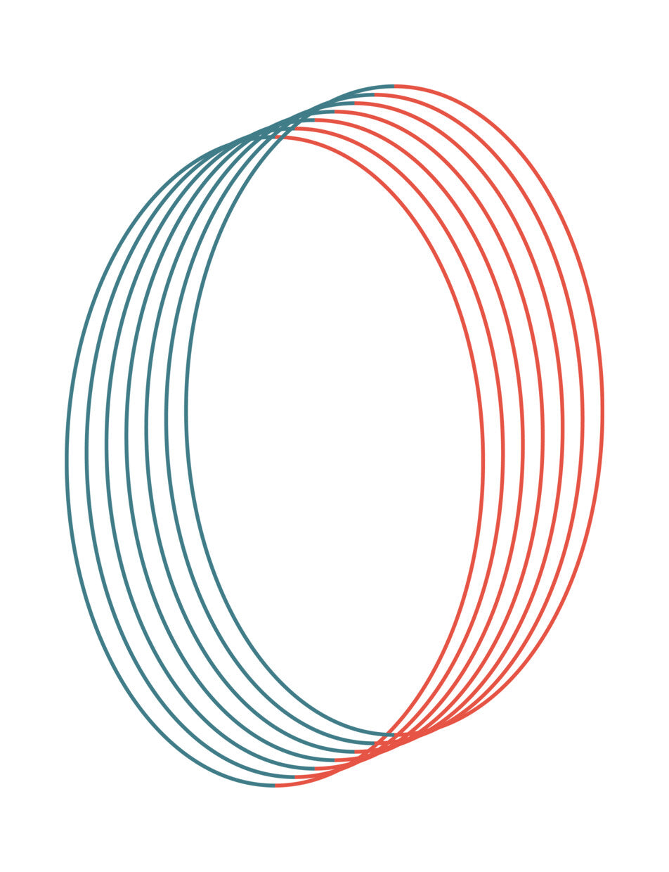 Circular Gradient Line Art DTF Transfer