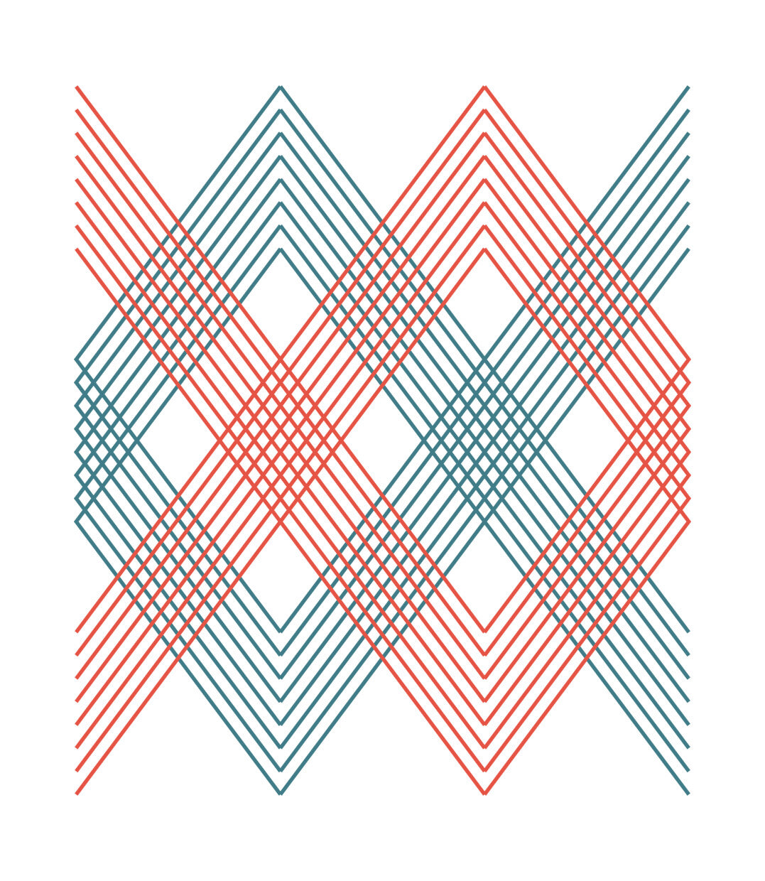 Diamond Lattice Geometric DTF Transfer