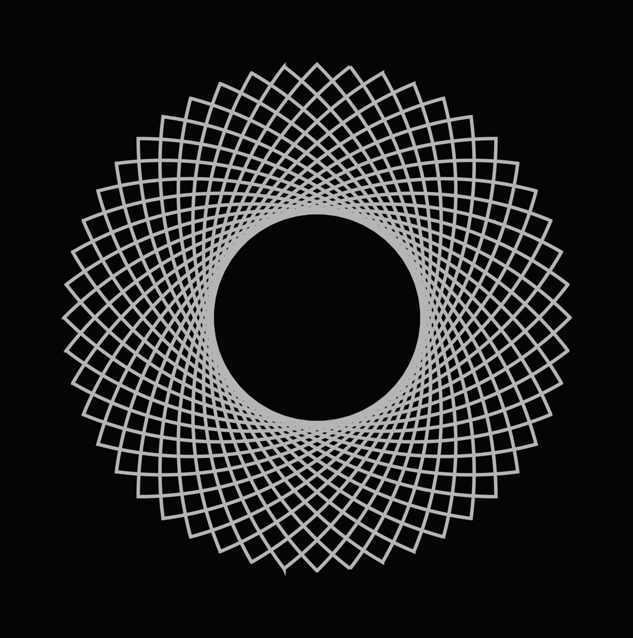Geometric Mandala Radial Pattern DTF Transfer