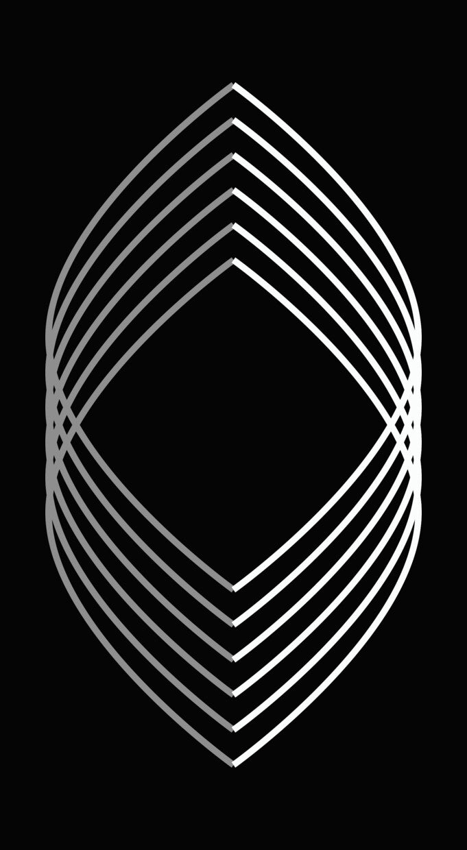 Abstract Curved Line Wave DTF Transfer