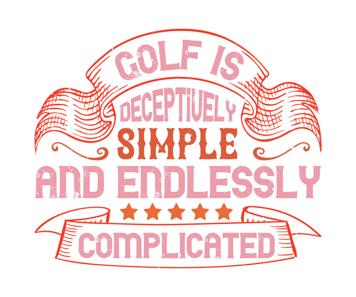 Deceptively Simple Golf DTF Transfer