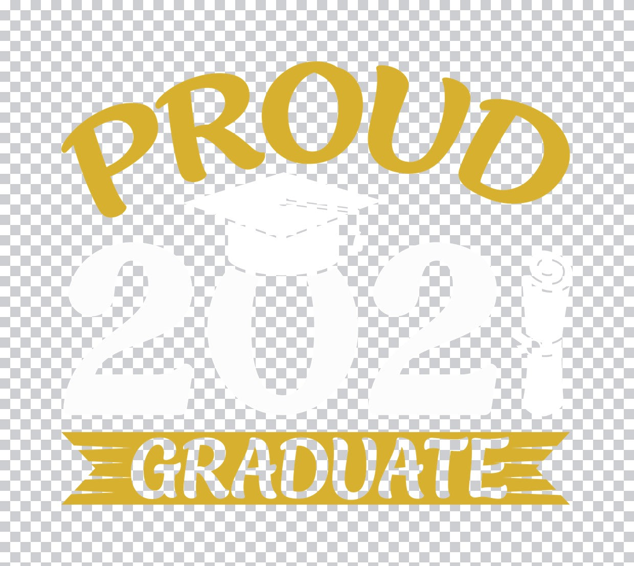 Proud Graduate Ribbon DTF Transfer