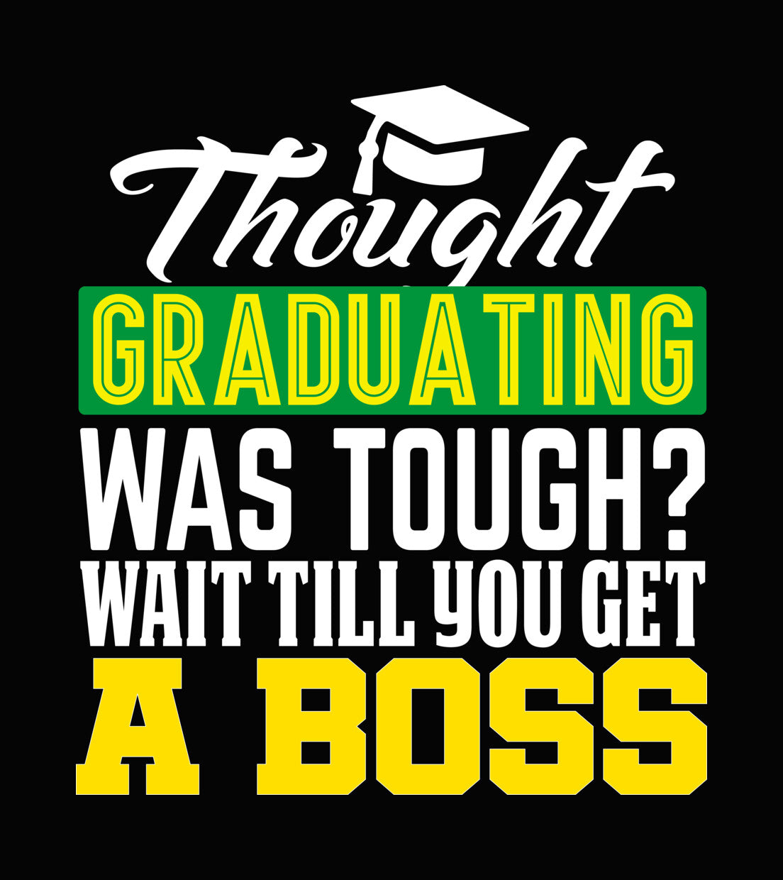 Graduating A Boss DTF Transfer