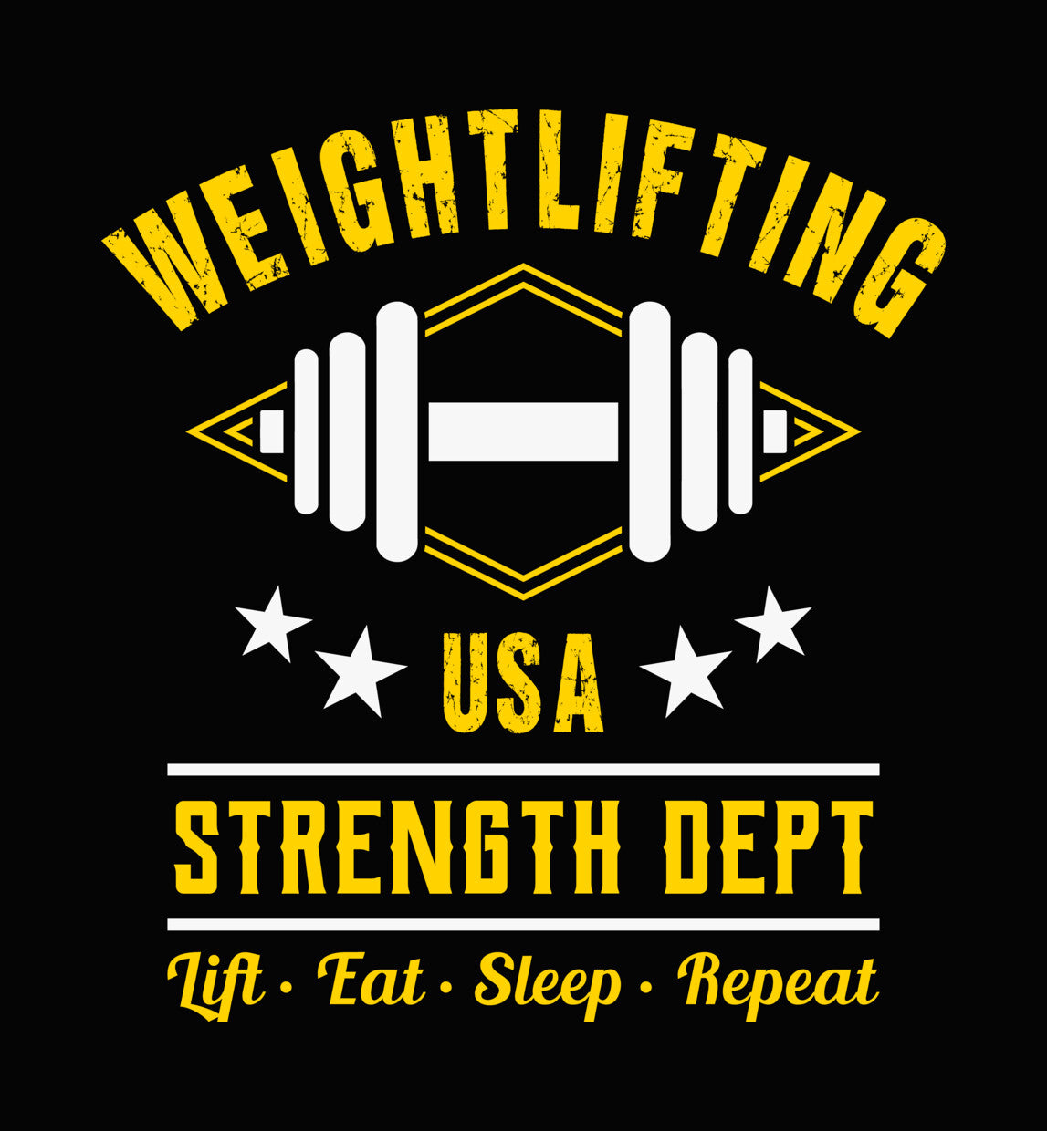 USA Weightlifting Strength Dept DTF Transfer