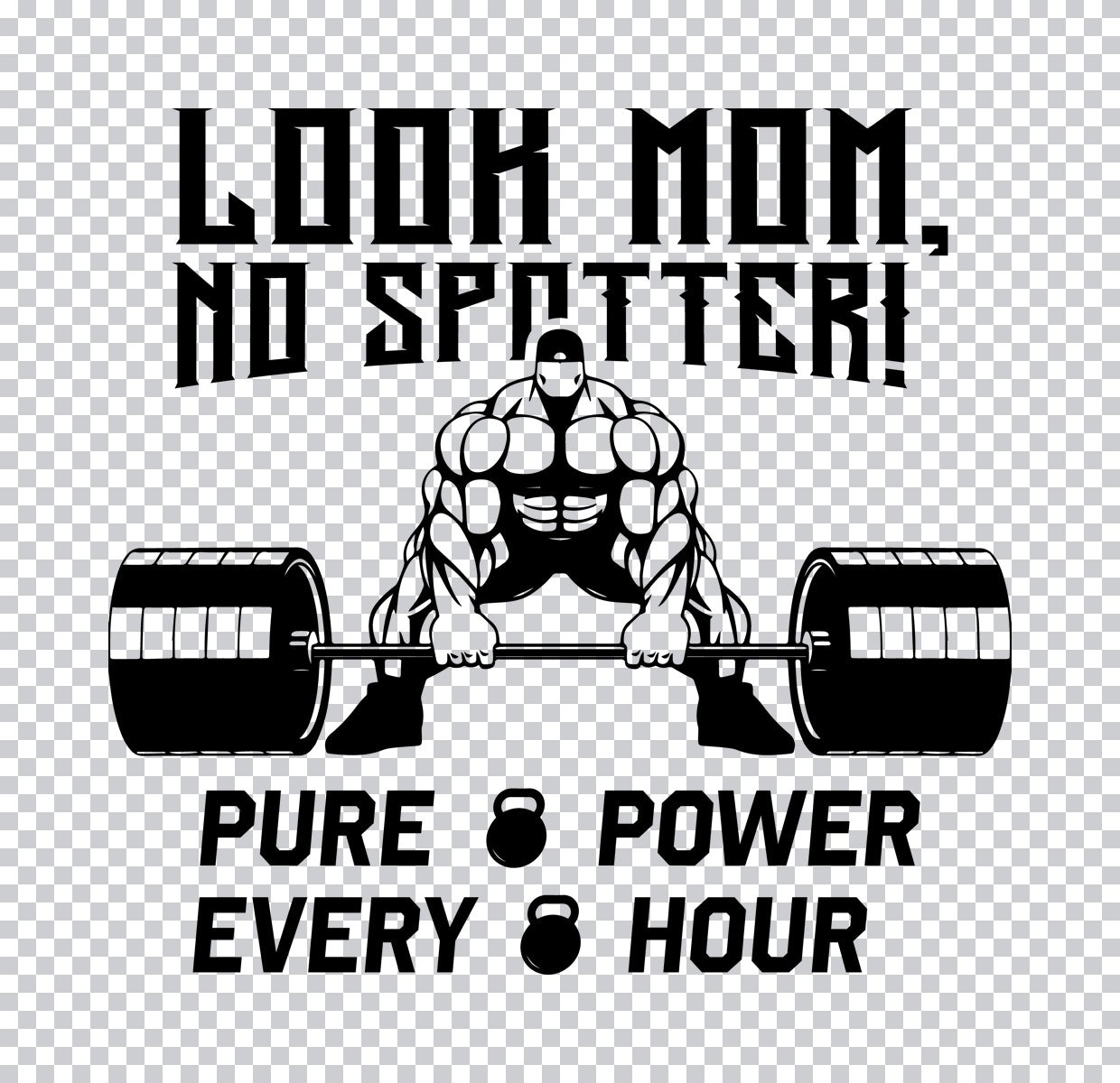 Look Mom No Spotter DTF Transfer
