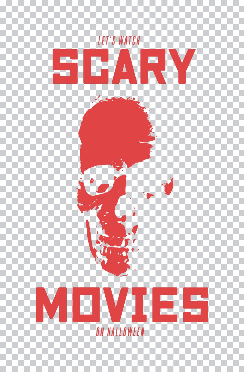 Let's Watch Scary Movies Skull DTF Transfer
