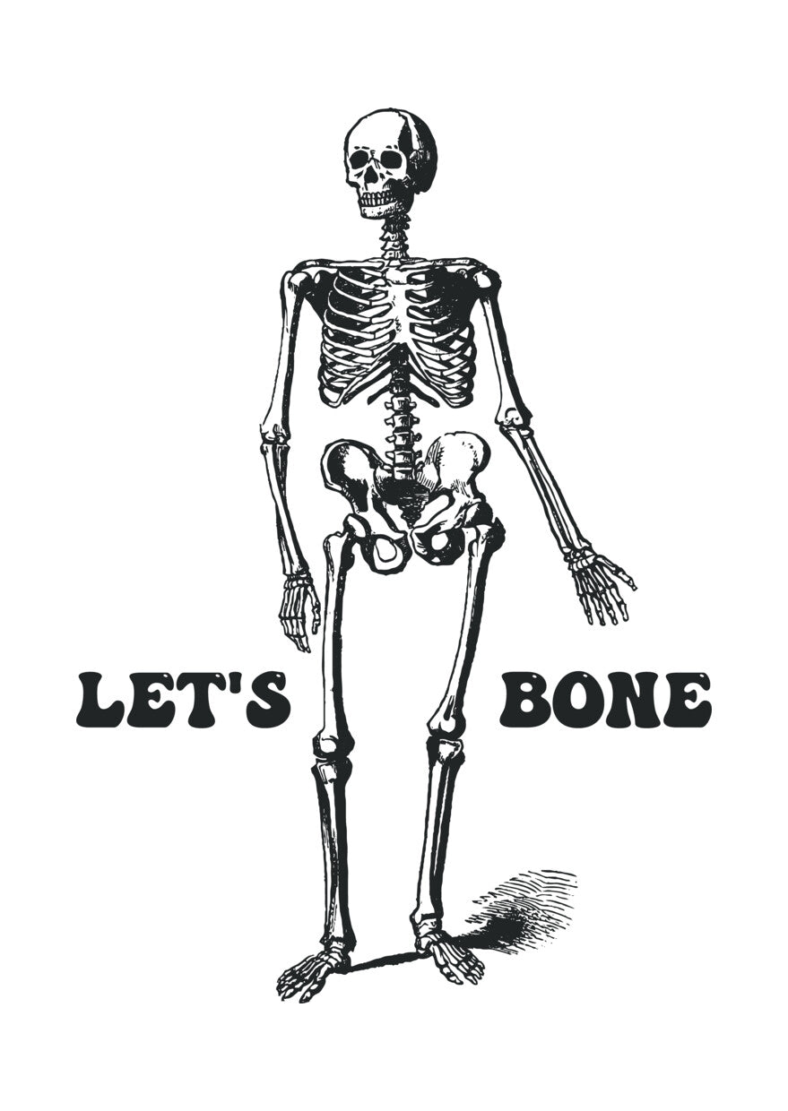 Let's Bone Skeleton DTF Transfer