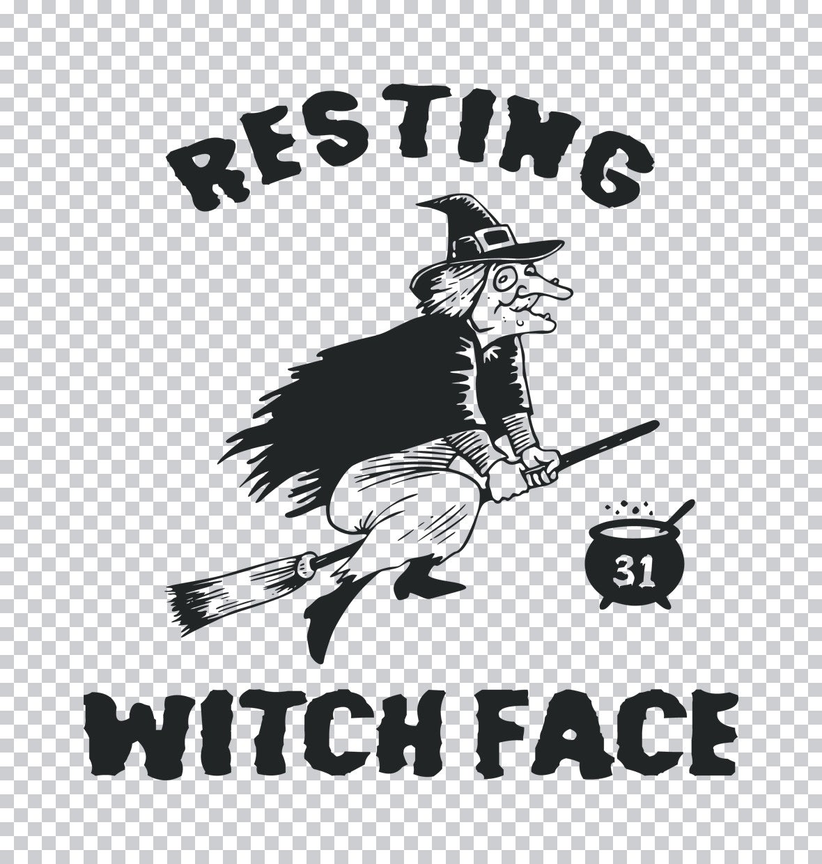 Resting Witch Face DTF Transfer