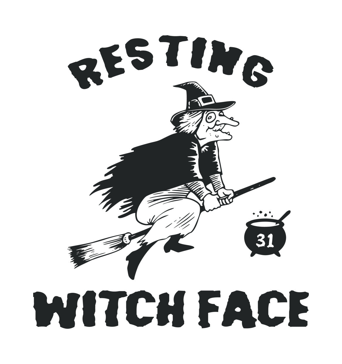 Resting Witch Face DTF Transfer