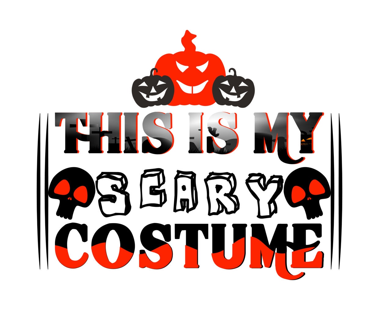 This Is My Scary Costume DTF Transfer