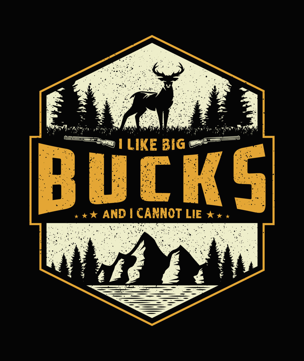 I Like Big Bucks Deer Hunting DTF Transfer