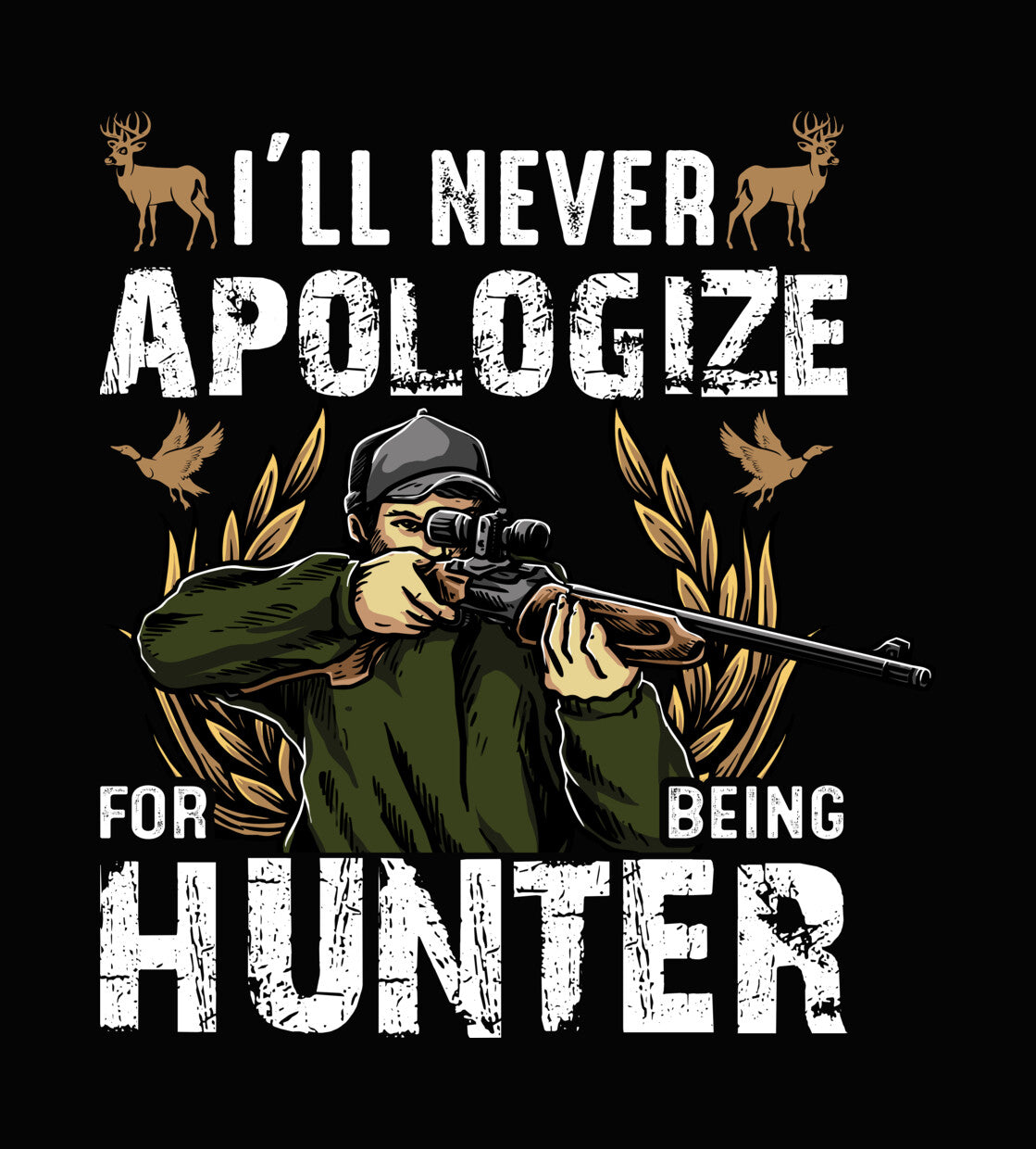 Hunter Aiming Rifle DTF Transfer